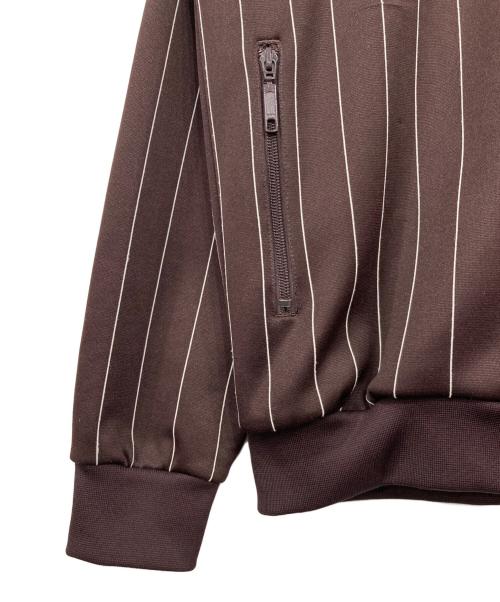 adidas（アディダス）adidas (アディダス) ストライプトラックジャケット ブラウン サイズ:Mの古着・服飾アイテム