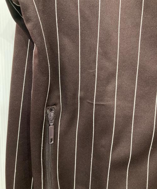 adidas（アディダス）adidas (アディダス) ストライプトラックジャケット ブラウン サイズ:Mの古着・服飾アイテム