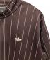 中古・古着 adidas (アディダス) ストライプトラックジャケット ブラウン サイズ:M：12000円