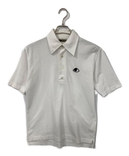 JAN COMME des GARCONS（ヤンコムデギャルソン）JAN COMME des GARCONS (ヤンコムデギャルソン) 片目刺繍ポロシャツ ホワイト サイズ:Mの古着・服飾アイテム
