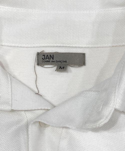 JAN COMME des GARCONS（ヤンコムデギャルソン）JAN COMME des GARCONS (ヤンコムデギャルソン) 片目刺繍ポロシャツ ホワイト サイズ:Mの古着・服飾アイテム