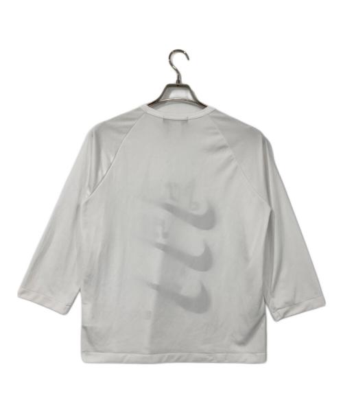 BLACK COMME des GARCONS（ブラックコムデギャルソン）BLACK COMME des GARCONS (ブラックコムデギャルソン) NIKE (ナイキ) コラボプリントTシャツ ホワイト×ブラック サイズ:XLの古着・服飾アイテム