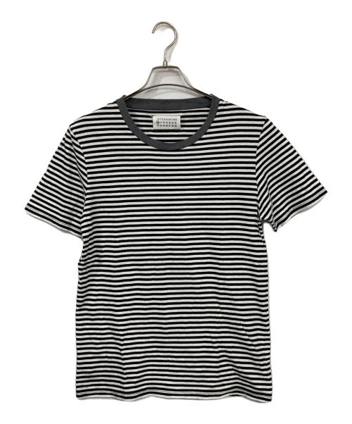 Martin Margiela 10（マルタン・マルジェラ 10）Martin Margiela 10 (マルタン・マルジェラ 10) ボーダーTシャツ ホワイト×ブラック サイズ:Sの古着・服飾アイテム