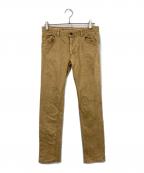 NUMBER (N)INEナンバーナイン）の古着「ハート涙パッチダーツデニム」｜ブラウン