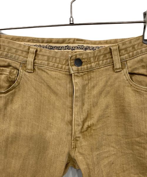 NUMBER (N)INE（ナンバーナイン）NUMBER (N)INE (ナンバーナイン) ハート涙パッチダーツデニム ブラウン サイズ:3の古着・服飾アイテム