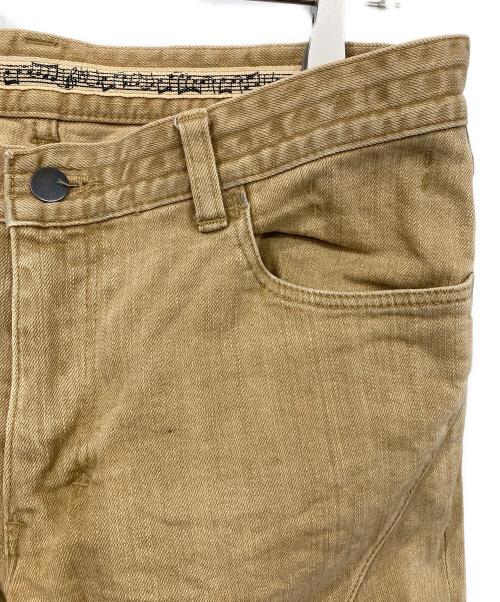 NUMBER (N)INE（ナンバーナイン）NUMBER (N)INE (ナンバーナイン) ハート涙パッチダーツデニム ブラウン サイズ:3の古着・服飾アイテム