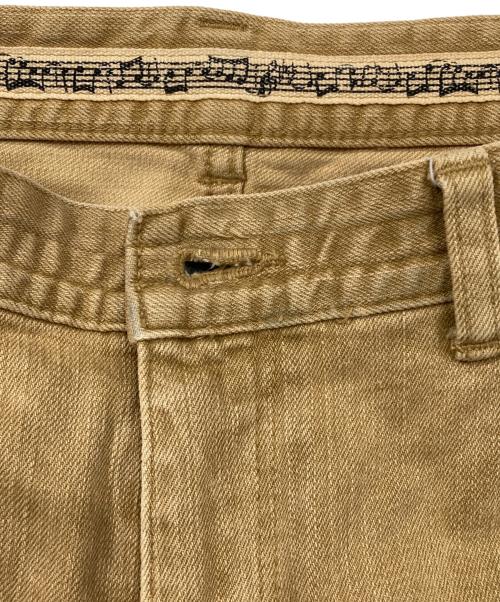 NUMBER (N)INE（ナンバーナイン）NUMBER (N)INE (ナンバーナイン) ハート涙パッチダーツデニム ブラウン サイズ:3の古着・服飾アイテム