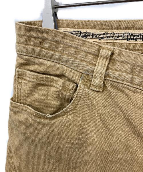 NUMBER (N)INE（ナンバーナイン）NUMBER (N)INE (ナンバーナイン) ハート涙パッチダーツデニム ブラウン サイズ:3の古着・服飾アイテム