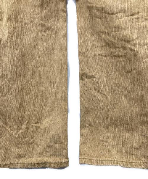 NUMBER (N)INE（ナンバーナイン）NUMBER (N)INE (ナンバーナイン) ハート涙パッチダーツデニム ブラウン サイズ:3の古着・服飾アイテム