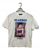 Hysteric Glamour×PLAY BOYヒステリックグラマー×プレイボーイ）の古着「HYS BUNNYプリントTシャツ」｜ホワイト