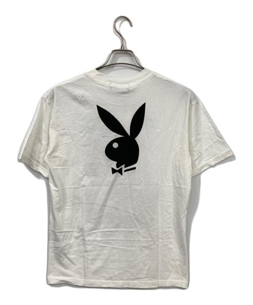 Hysteric Glamour（ヒステリックグラマー）Hysteric Glamour (ヒステリックグラマー) PLAY BOY (プレイボーイ) HYS BUNNYプリントTシャツ ホワイト サイズ:S 未使用品の古着・服飾アイテム