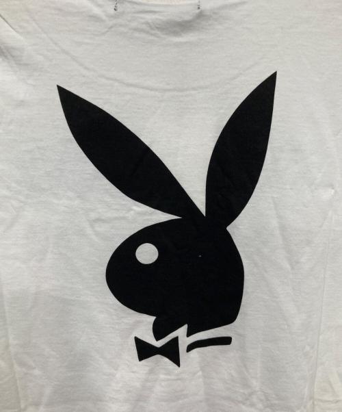 Hysteric Glamour（ヒステリックグラマー）Hysteric Glamour (ヒステリックグラマー) PLAY BOY (プレイボーイ) HYS BUNNYプリントTシャツ ホワイト サイズ:S 未使用品の古着・服飾アイテム