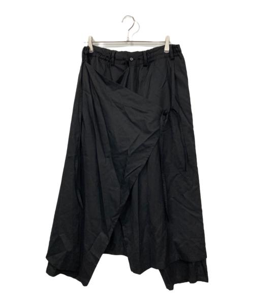 GROUND Y（グラウンドワイ）GROUND Y (グラウンドワイ) ウールギャバジン 3Way Skirt Pants ブラック サイズ:3の古着・服飾アイテム