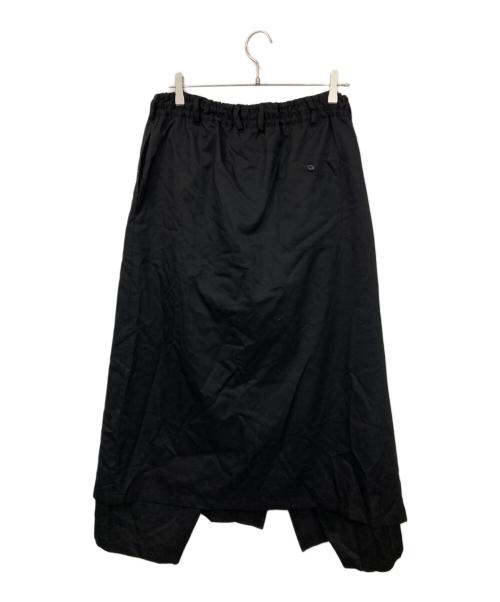 GROUND Y（グラウンドワイ）GROUND Y (グラウンドワイ) ウールギャバジン 3Way Skirt Pants ブラック サイズ:3の古着・服飾アイテム