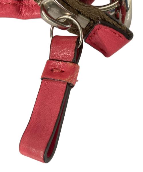 COACH（コーチ）COACH (コーチ) ワンショルダーバッグ ベージュ×ピンクの古着・服飾アイテム