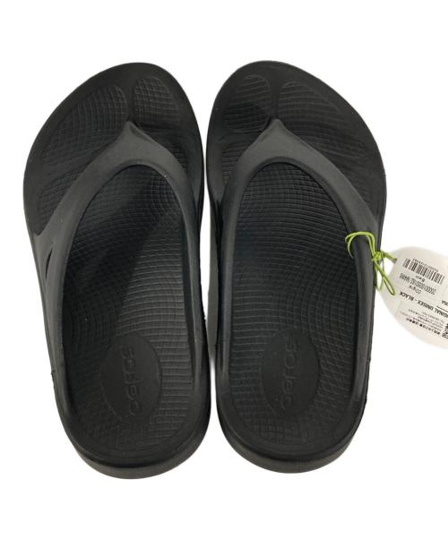 OOFOS（ウーフォス）OOFOS (ウーフォス) OOriginal リカバリーサンダル ブラック サイズ:EU37 未使用品の古着・服飾アイテム