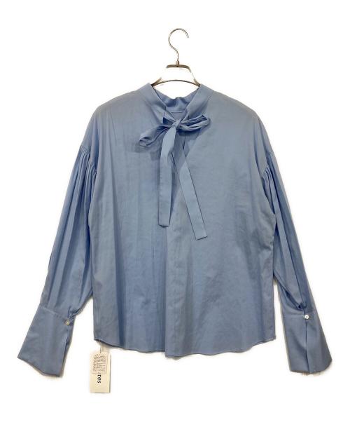deres（デレス）deres (デレス) Alison sheer dual blouse ブルー サイズ:SIZE F 未使用品の古着・服飾アイテム