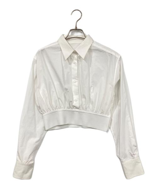 yo BIOTOP Lingerie（ヨー ビオトープ ランジェリー）yo BIOTOP Lingerie (ヨー ビオトープ ランジェリー) Short Shirt Top ホワイト サイズ:表記無しの古着・服飾アイテム