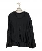 BLAMINKブラミンク）の古着「シルク インティメイト ブラウス」｜ブラック