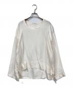 BLAMINKブラミンク）の古着「シルク インティメイト ブラウス」｜ホワイト