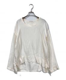 BLAMINK（ブラミンク）の古着「シルク インティメイト ブラウス」｜ホワイト