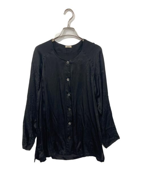 NOWOS（ノーウォス）NOWOS (ノーウォス) Silk blouse ブラック サイズ:表記無しの古着・服飾アイテム