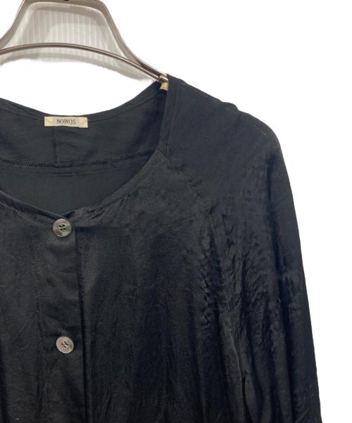 NOWOS（ノーウォス）NOWOS (ノーウォス) Silk blouse ブラック サイズ:表記無しの古着・服飾アイテム