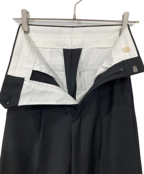 yo BIOTOP（ヨー ビオトープ）yo BIOTOP (ヨー ビオトープ) High waist slacks/ハイウエストスラックス ブラック サイズ:00の古着・服飾アイテム