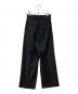 yo BIOTOP (ヨー ビオトープ) High waist slacks/ハイウエストスラックス ブラック サイズ:00：18000円