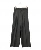 yo BIOTOPヨー ビオトープ）の古着「High waist slacks/ハイウエストスラックス」｜グレー