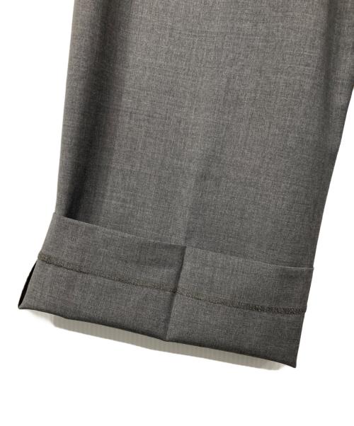 yo BIOTOP（ヨー ビオトープ）yo BIOTOP (ヨー ビオトープ) High waist slacks/ハイウエストスラックス グレーの古着・服飾アイテム