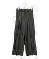 yo BIOTOP（ヨー ビオトープ）の古着「High waist slacks/ハイウエストスラックス」｜グレー