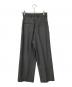 yo BIOTOP (ヨー ビオトープ) High waist slacks/ハイウエストスラックス グレー：18000円
