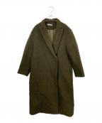 NEAUニュー）の古着「Peaked lapel long coat」｜グリーン