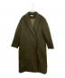 neau（ニュー）の古着「Peaked lapel long coat」｜グリーン