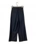 NEAU (ニュー) Tuck wide trousers/タックワイドトラウザーズ ネイビー サイズ:00 未使用品：10000円