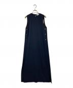 NEAUニュー）の古着「サイドスリットワンピース」｜ネイビー