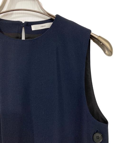 NEAU（ニュー）NEAU (ニュー) サイドスリットワンピース ネイビー サイズ:F 未使用品の古着・服飾アイテム
