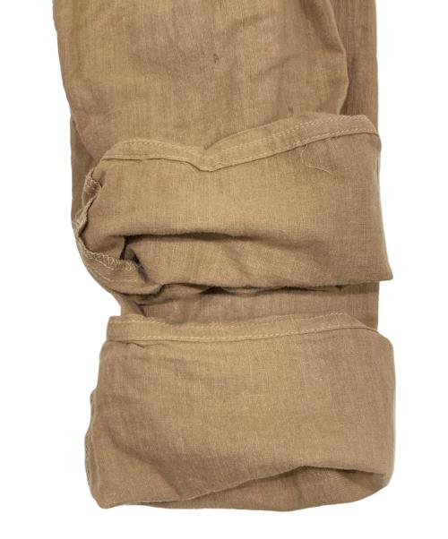 NOWOS（ノーウォス）NOWOS (ノーウォス) ベルト付き コットン ロングガウンコート ブラウン サイズ:SIZE Sの古着・服飾アイテム