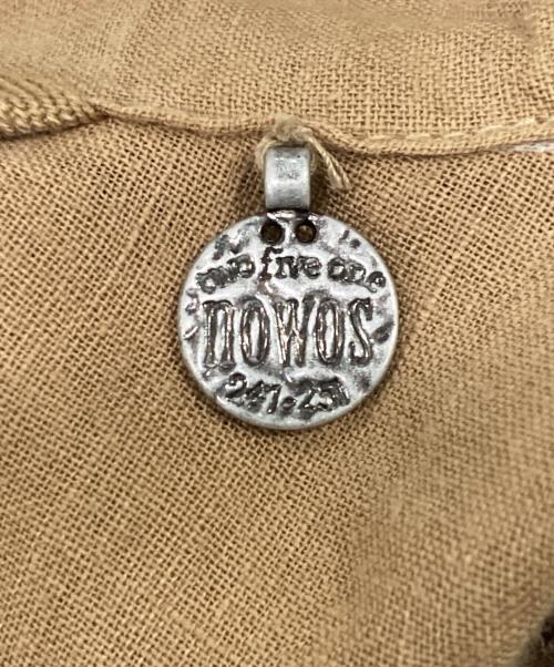 NOWOS（ノーウォス）NOWOS (ノーウォス) ベルト付き コットン ロングガウンコート ブラウン サイズ:SIZE Sの古着・服飾アイテム