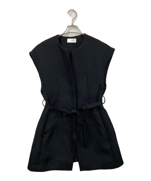 SETENS（セテンス）SETENS (セテンス) ショートジレ スリーブレスジャケット ブラック サイズ:Fの古着・服飾アイテム