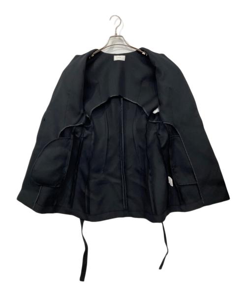 SETENS（セテンス）SETENS (セテンス) ショートジレ スリーブレスジャケット ブラック サイズ:Fの古着・服飾アイテム