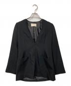 aereアエレ）の古着「Vネックプルオーバージャケット」｜ブラック