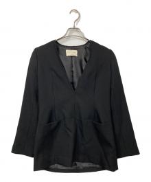 aere（アエレ）の古着「Vネックプルオーバージャケット」｜ブラック