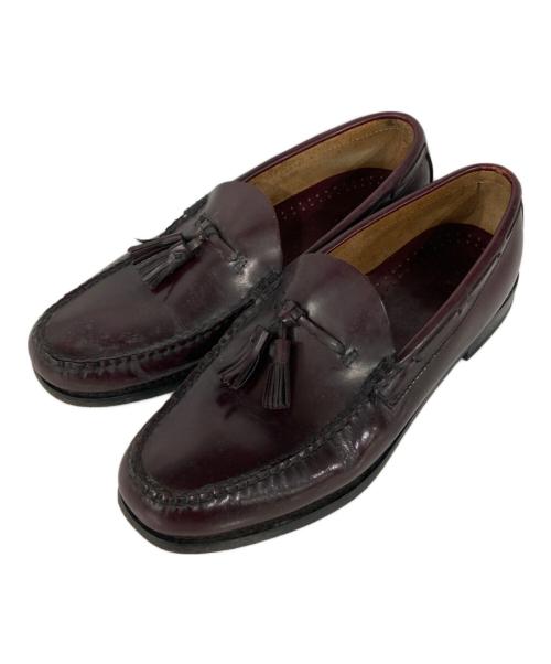 BASS（バス）BASS (バス) タッセルローファー バーガンディー サイズ:9Dの古着・服飾アイテム