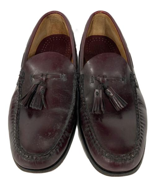 BASS（バス）BASS (バス) タッセルローファー バーガンディー サイズ:9Dの古着・服飾アイテム