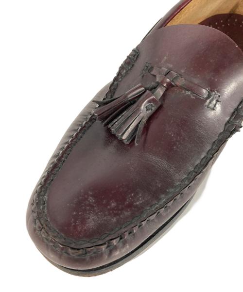 BASS（バス）BASS (バス) タッセルローファー バーガンディー サイズ:9Dの古着・服飾アイテム