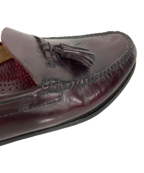 BASS（バス）BASS (バス) タッセルローファー バーガンディー サイズ:9Dの古着・服飾アイテム
