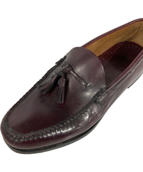 BASS（バス）BASS (バス) タッセルローファー バーガンディー サイズ:9Dの古着・服飾アイテム