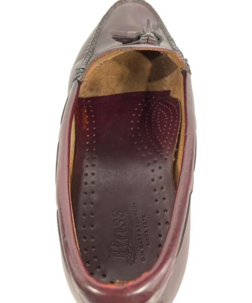 BASS（バス）BASS (バス) タッセルローファー バーガンディー サイズ:9Dの古着・服飾アイテム